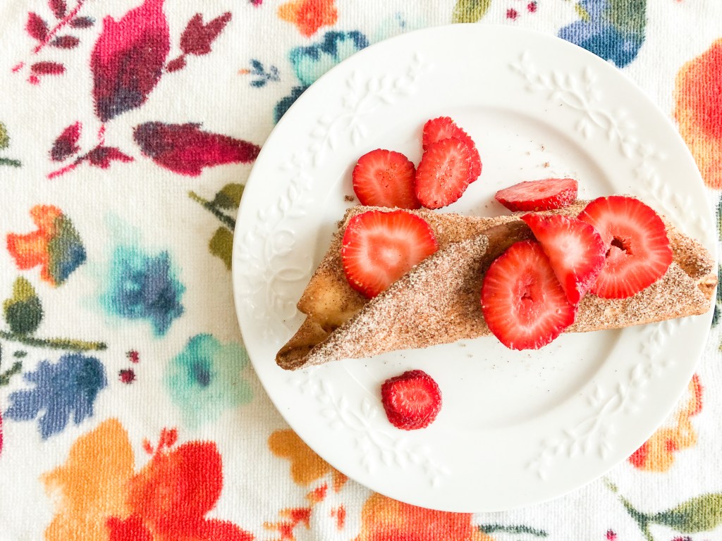 Air Fryer Strawberry Cheesecake&nbsp;Chimichangas
